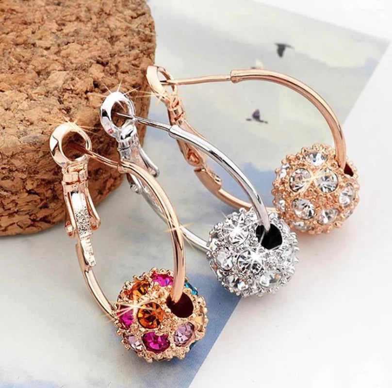 Zircon Pendant  Shiny Earrings