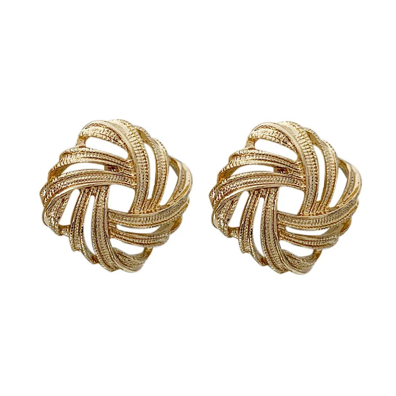 Square Clip  Earrings