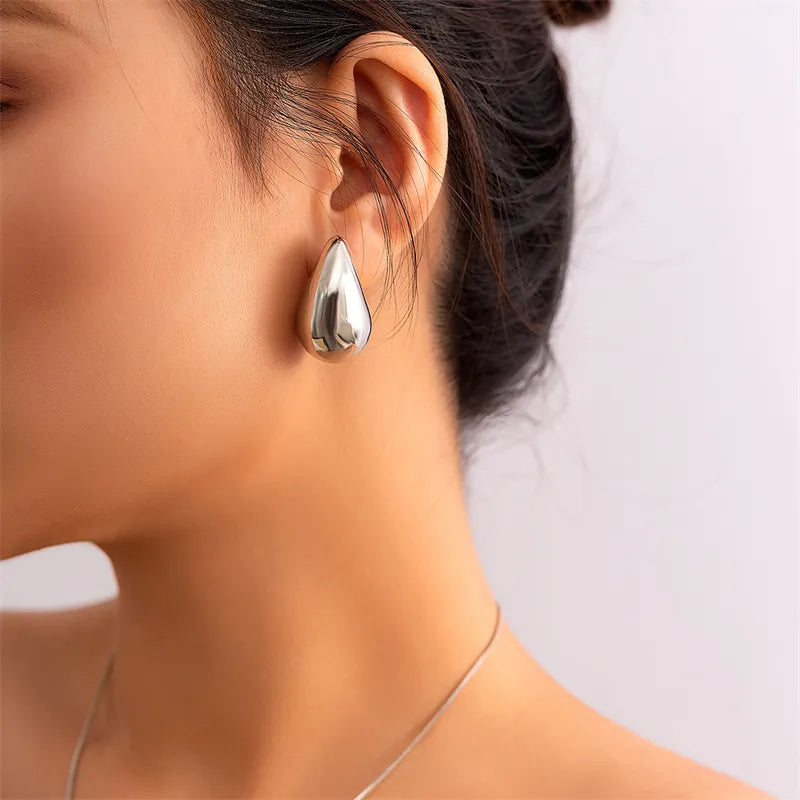 Chunky Dome Drop Earrings