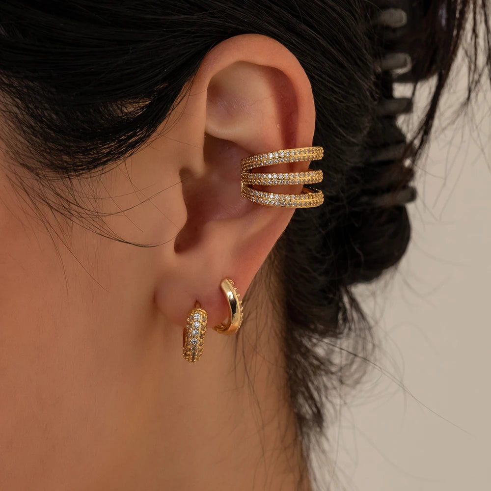 Big Small Hoop Earrings