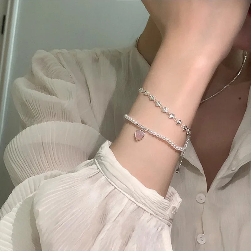 Small Round Pearl Bracelets