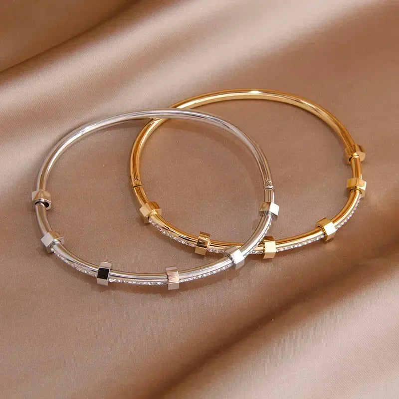 Classic Stainless Steel Open bracelets