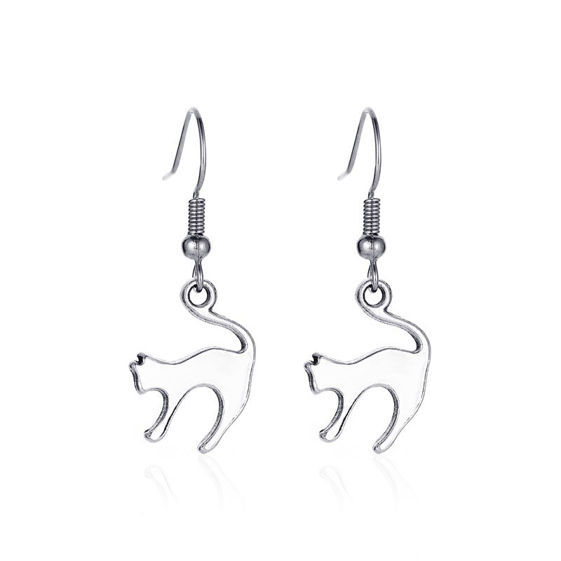 Vintage Skull Bat Spider Earrings