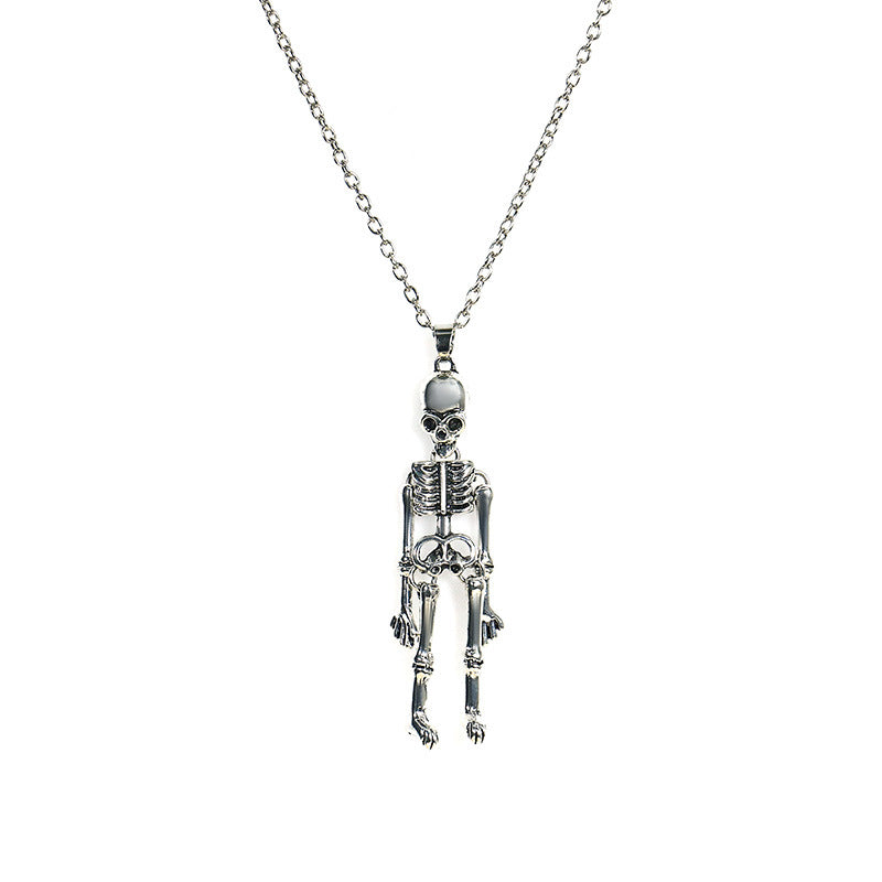 Ghost Festival Ghost Skull Bat Pumpkin Head Pendant Necklace