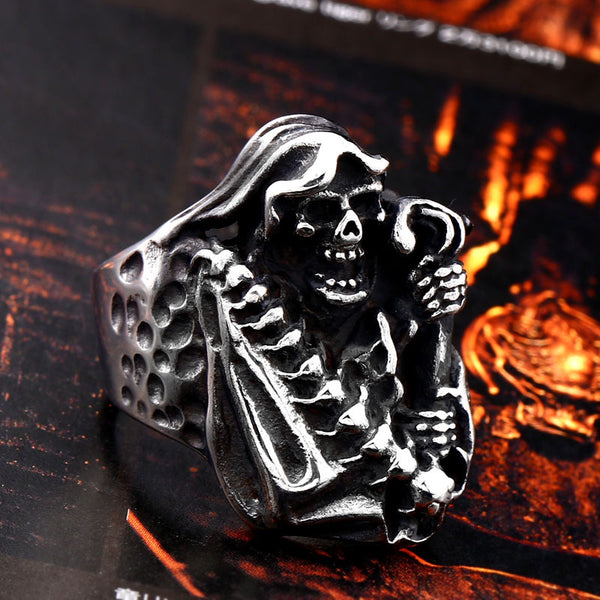 Men's Punk Titanium Steel Creative Ring Vintage