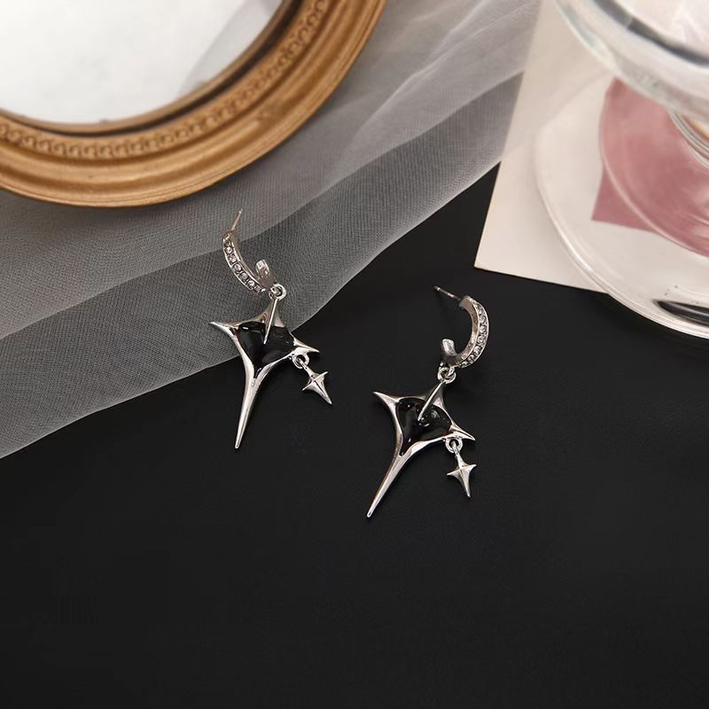 Cross Enamel Love Necklace Star Earrings