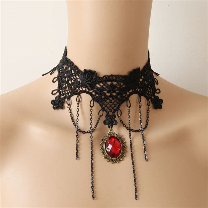 Ancient Wedding Goth Punk Fashion Clavicle