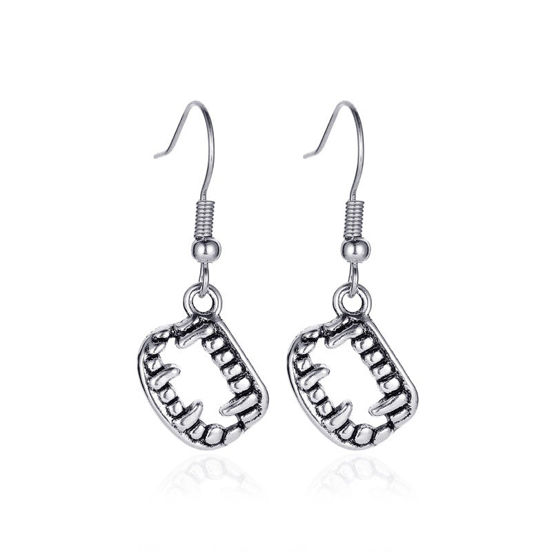 Vintage Skull Bat Spider Earrings