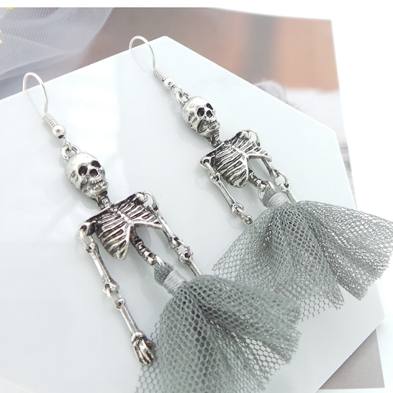 Fashion Skull Earrings Personality Human Body Earrings Women