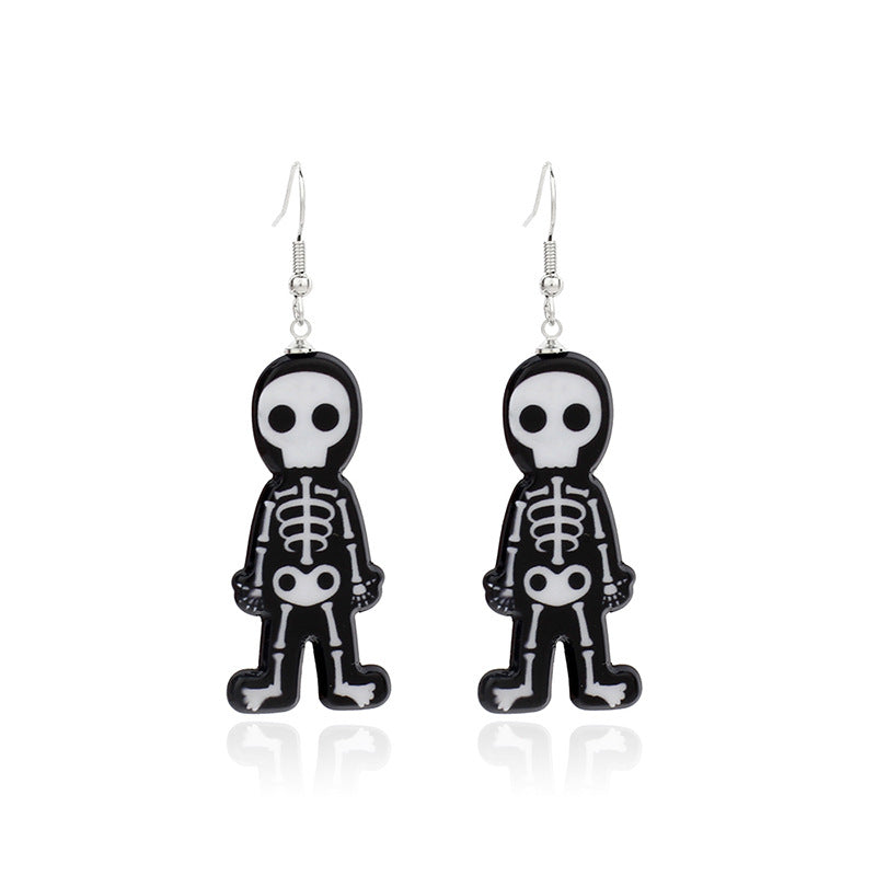 Cute Little Witch Acrylic Earrings